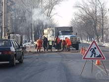 В Красноярске ремонт дорог начат раньше срока