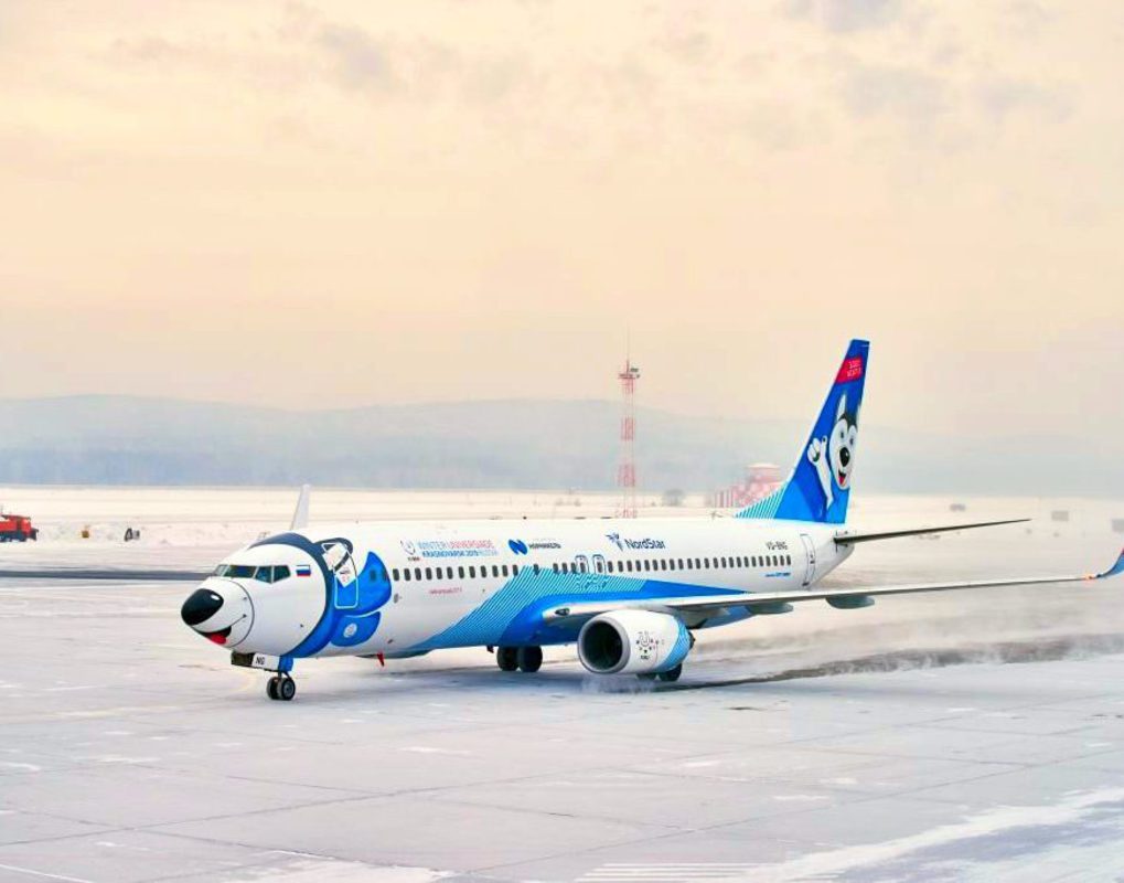 Самолет с U-лайкой впервые приземлился в Красноярске