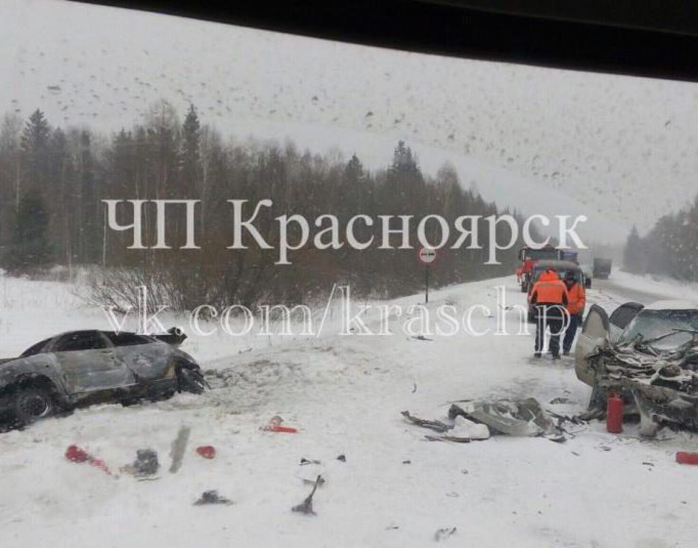 Два человека погибли в аварии в Емельяновском районе
