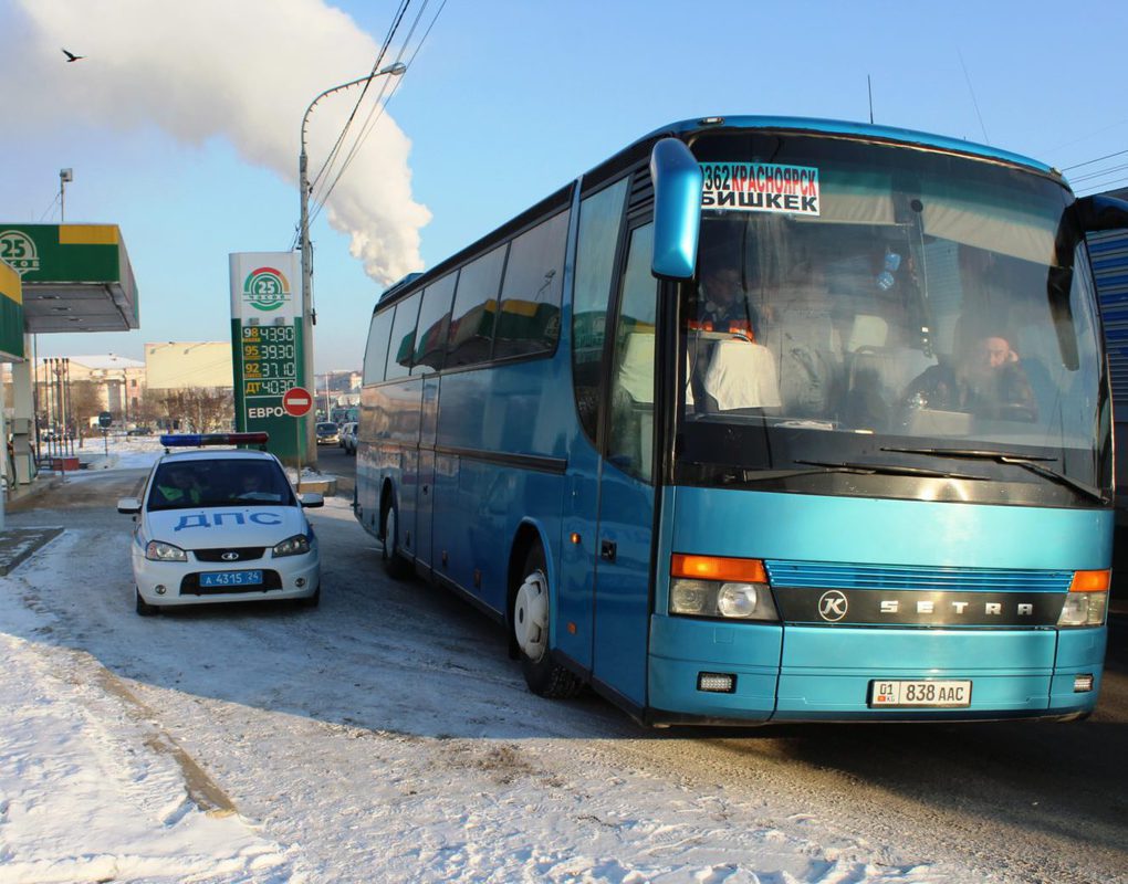 Автобус «Красноярск – Бишкек» вышел в рейс с неисправными тормозами
