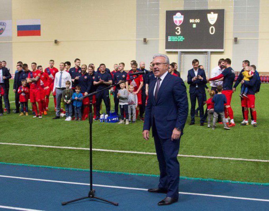 Александр Усс восхитился игрой ФК «Енисей» и пожелал клубу новых побед 