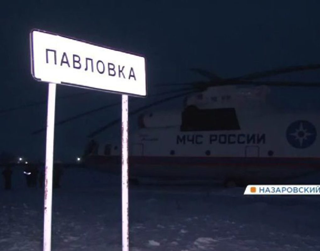 Вертолет Ми-26 аварийно сел в Назаровском районе 