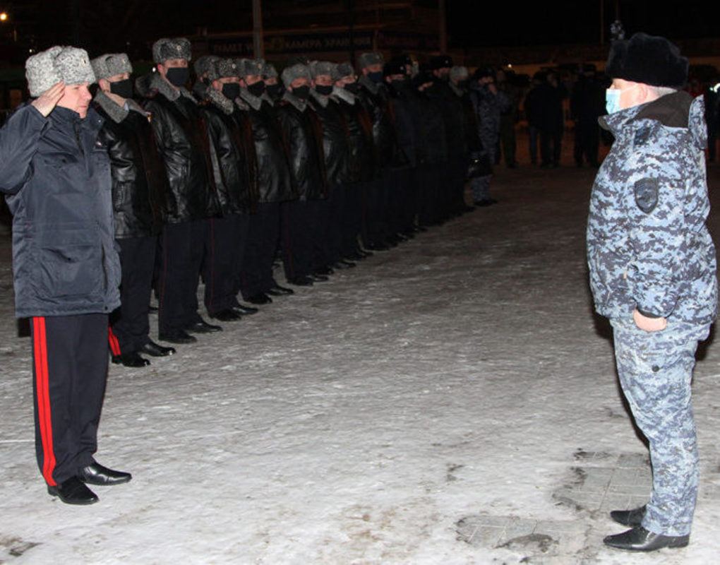 Сводный отряд полицейских вернулся с Северного Кавказа