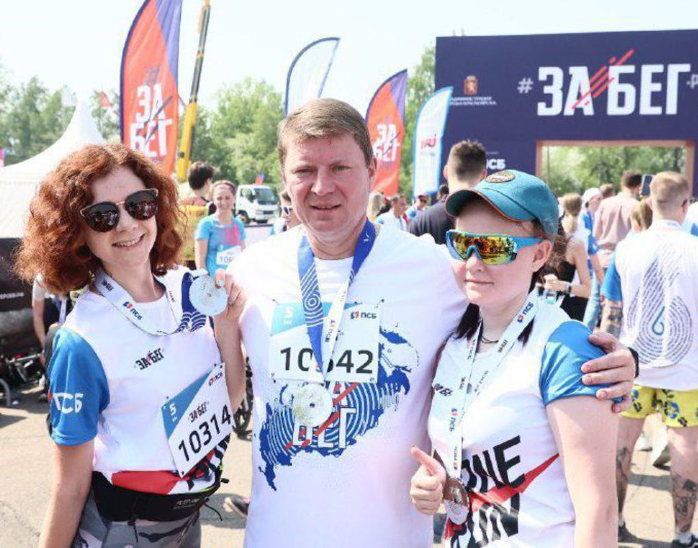 Глава города Сергей Ерёмин вместе с красноярцами пробежал 5 км и рассказал о впечатлениях