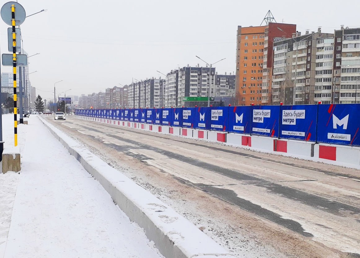 В Красноярск прибыли буровые установки и строительная техника для строительства метро