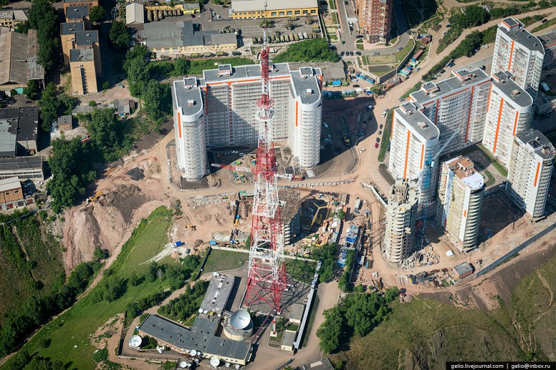 199-метровая телевизионная башня филиала ФГУП "РТРС"